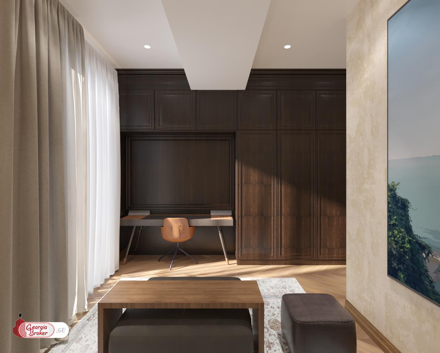 იყიდება ახალი აშენებული 5 ოთახიანი ბინა მთაწმინდაზე